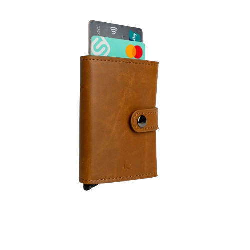 PU Leather Wallet & Pop up card holder with Strap & Cash Pocket