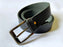 Genuine Leather Black Belt with Metallic Buckle